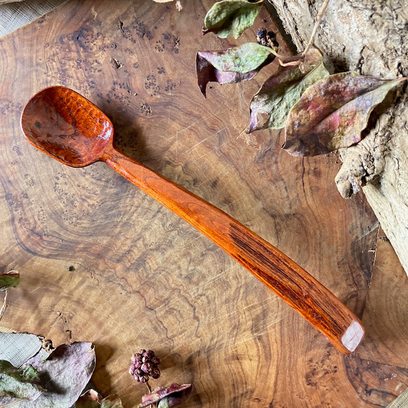 手作り漆ぬり木製スプーン5 / Handmade lacquer-coated Wooden Spoon5 1枚目の画像