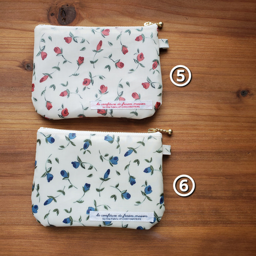ポケットティッシュケース付きポーチ*リバティ*ラミネート ポーチ