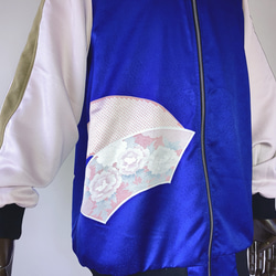 ハンドメイド　着物リメイク　3 XL リバーシブル　ジャケット 9枚目の画像
