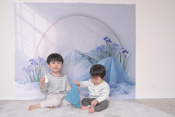 菖蒲花のアーチボードマット 端午の節句 こどもの日 こいのぼり　日本製 4枚目の画像