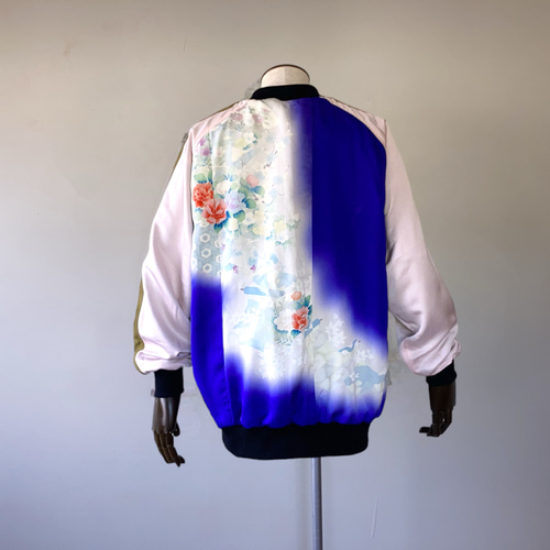 スカジャン着物地ハンドメード 3XL, 1点物,スカジャン,父の日ギフト,おしゃれなパパに,ジャケット