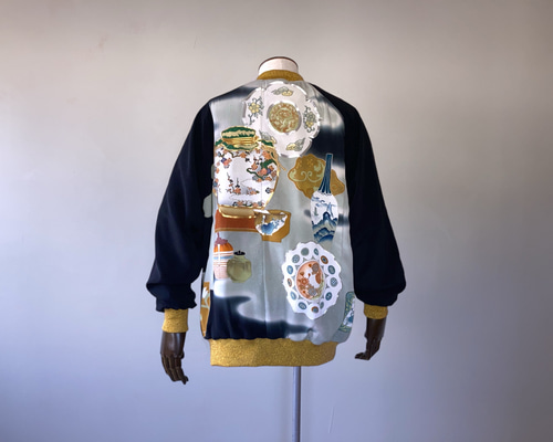 スカジャン着物地ハンドメード c4eb9e65bba2efdda1a3e2452fd8ef