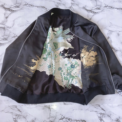 ハンドメイド　着物リメイク　3 XL リバーシブル　ジャケット 12枚目の画像