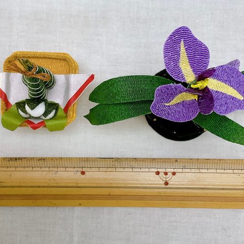五月飾り【ちりめん 花菖蒲 ちまき飾り】2点セット 子どもの日 端午の