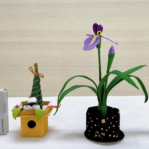 【五月人形飾り】うさぎ・こいのぼり・あやめ・ハンドメイド【端午の節句】 端午の節句 ちりめん細工 うさぎと鯉のぼり 五月人形
