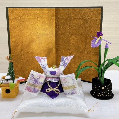 五月飾り【ちりめん 花菖蒲 ちまき飾り】2点セット 子どもの日 端午の