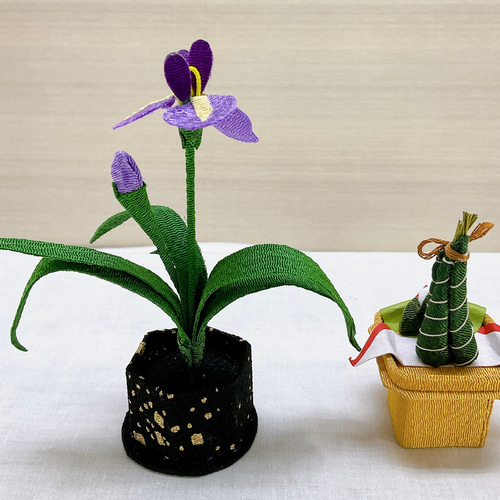五月飾り【ちりめん 花菖蒲 ちまき飾り】2点セット 子どもの日 端午の