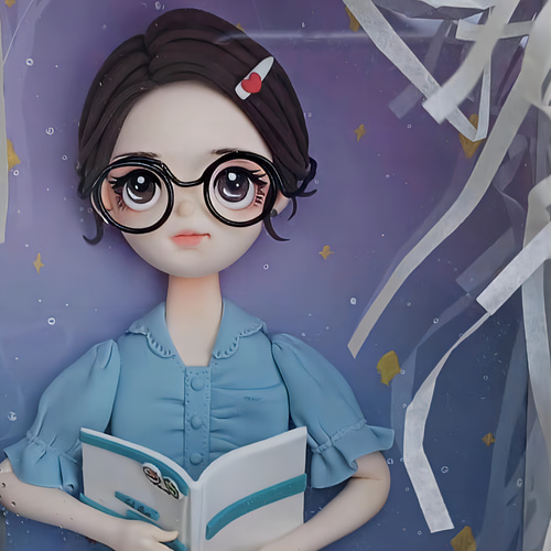 3Dフォトフレーム 肖像画 人形 似顔絵 置物 額縁『オーダー