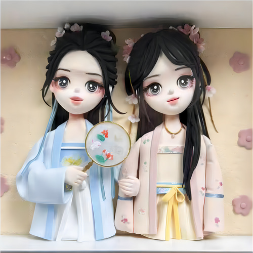 3Dフォトフレーム 肖像画 人形 似顔絵 置物 額縁『オーダー