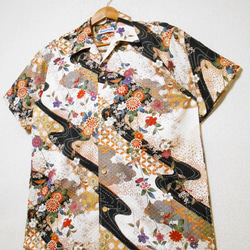 着物アロハシャツ Kimono Hawaiian Shirt AL-869/XL 1枚目の画像