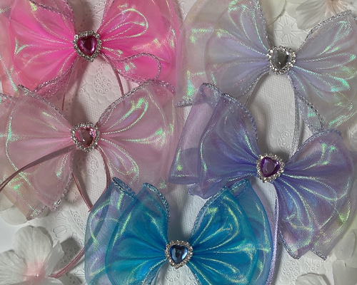 再販♡繰り返し使える！ 2個 セット ☆ ハート ビジュー と ラメ  