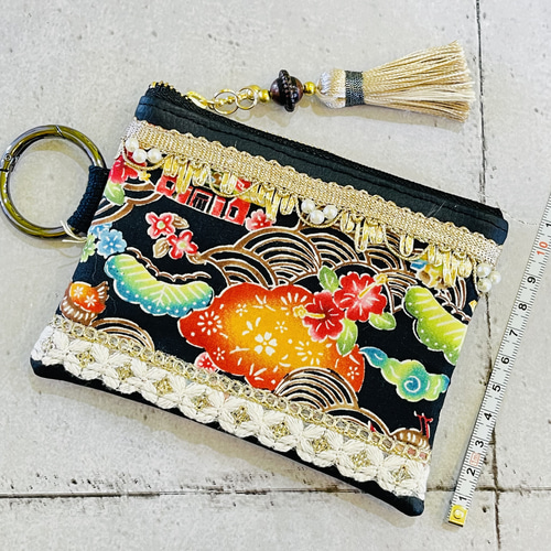 萩原様 インド刺繍 ボックスポーチ 萩原様 インド刺繍 ボックスポーチ