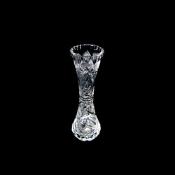 クリスタルガラス、切子、花瓶 23cm 1970s 3枚目の画像
