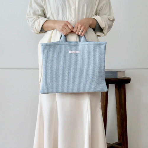 即納】大人のサブバッグにも♡ヌビバッグ / 水色 / ヌビバッグ 【入園