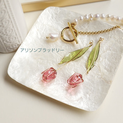 ❁﻿オーダーメイドページ❁﻿春のキャンバス ｰ Tulip ピアス/イヤリング アクセサリー チューリップ 4枚目の画像