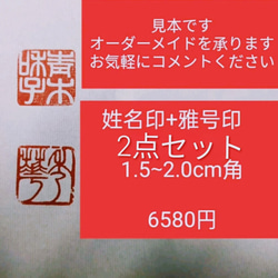 オーダーメイド 篆刻 遊印 雅印 落款印 遼寧石凍or青田石or新青田石 1