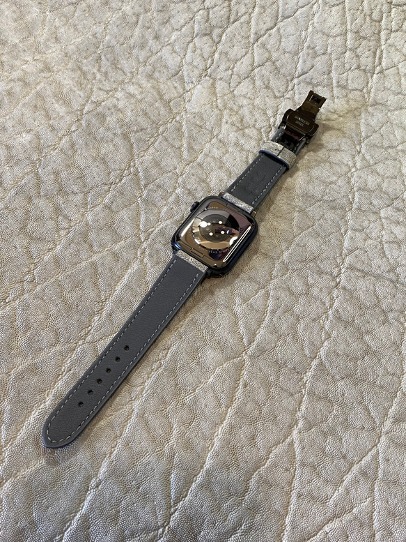 アップルウォッチベルト / エレファント・グレー（For Apple Watch  38/40/41mm）時計バンド 2枚目の画像