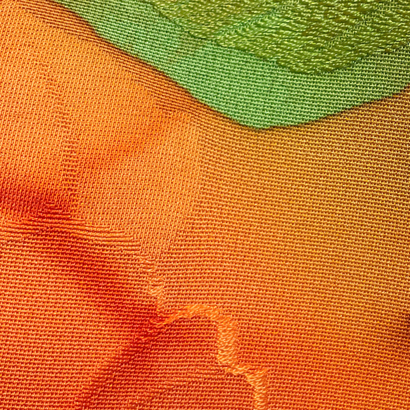 着物リメイク Ｒ ギャザースカート シルク   着物スカート 5枚目の画像