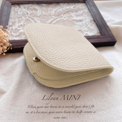 新色 人気デザイン ラベンダー レザー 二つ折り財布 極薄 本革