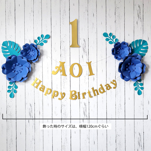 青yy様✶⋆確認専用ページ バースデーガーランド アイロンビーズ くまちゃんと爽やかブルーのハッピーバースデー
