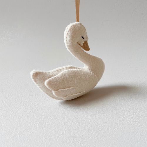 白鳥のオーナメント 雑貨・その他 May felt mobile 通販 17518248