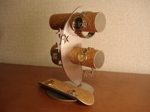 時計スタンド　腕時計スタンド　三日月インテリア気まぐれスター腕時計スタンド