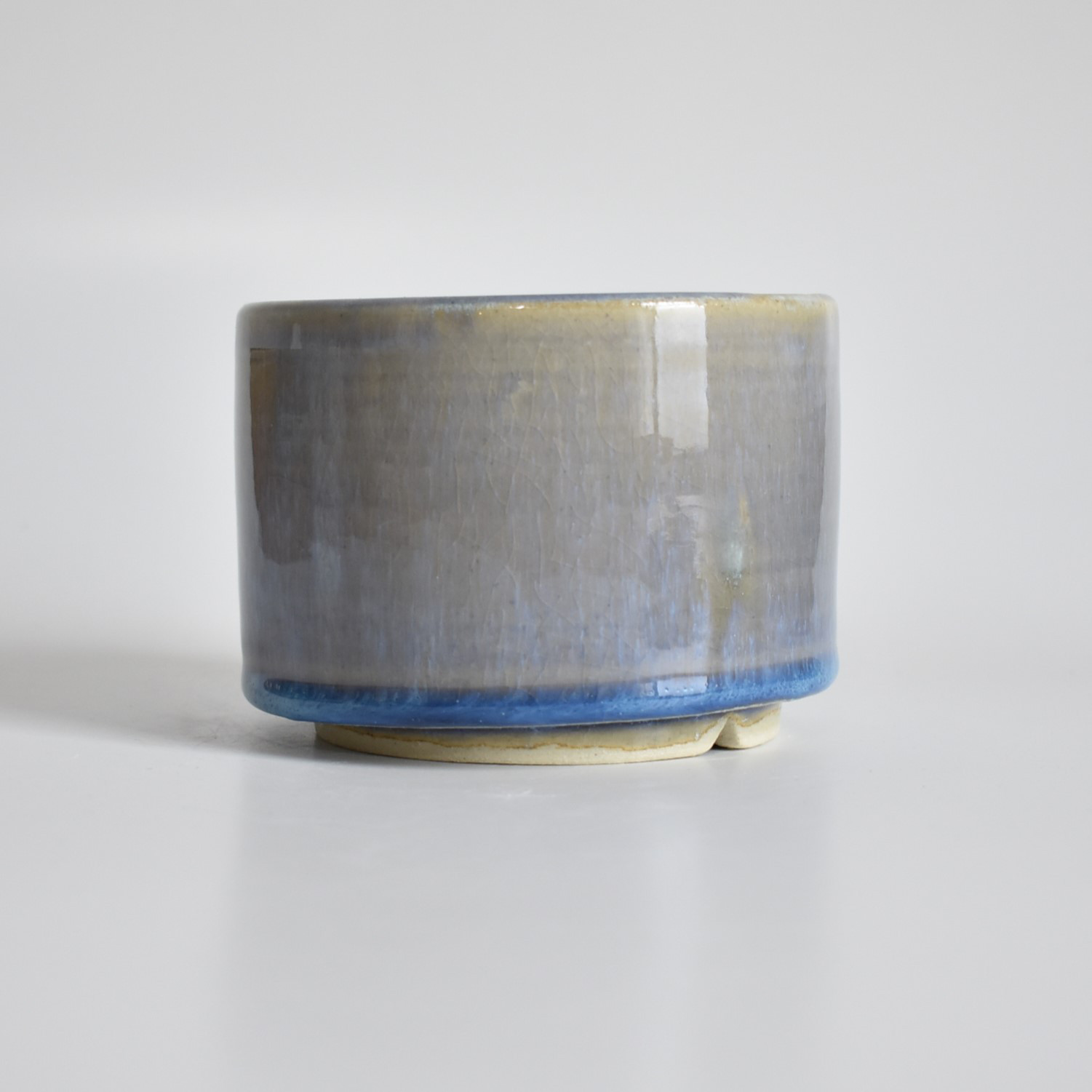 植木鉢C0901(水色/青/白/光沢)