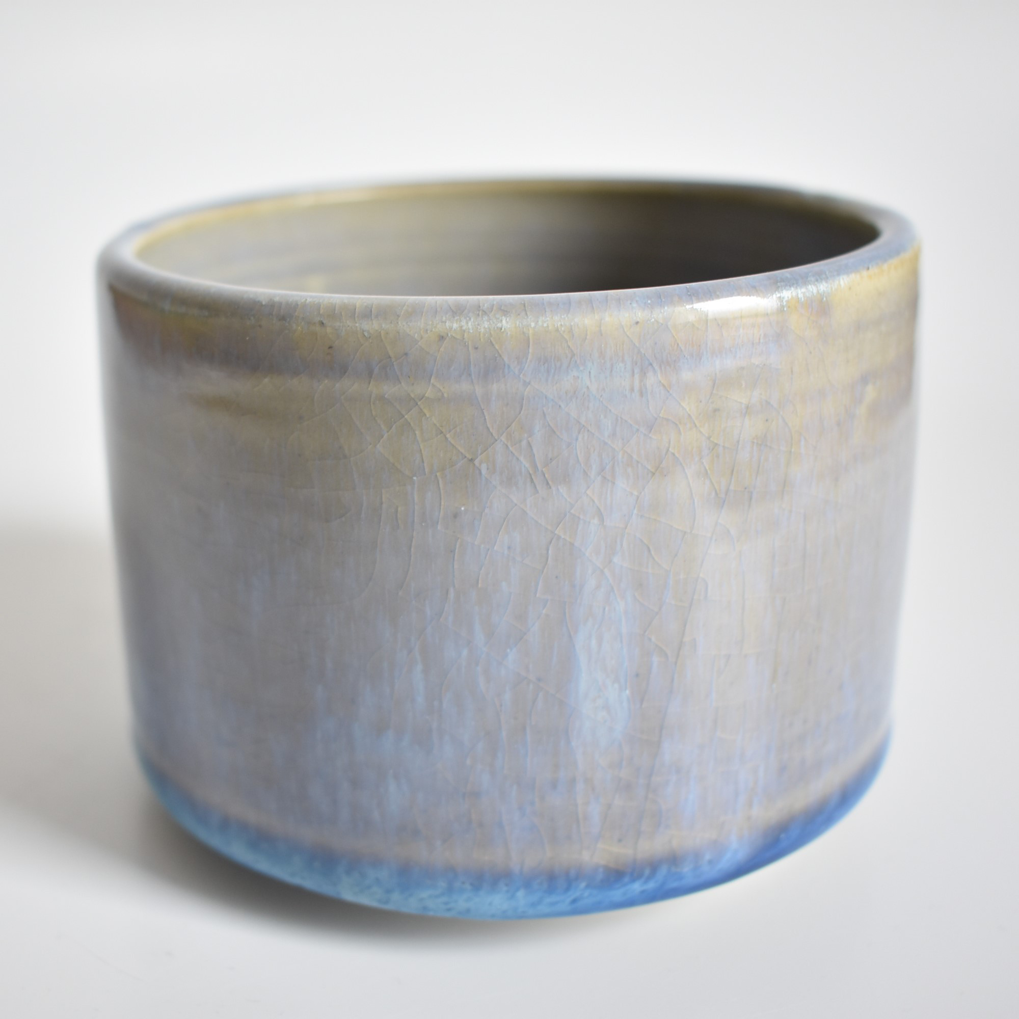 植木鉢C0901(水色/青/白/光沢)