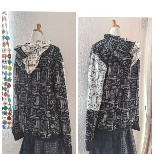 文房具柄☆良質maffon生地使用パーカー☆ パーカー NATTSU 通販  