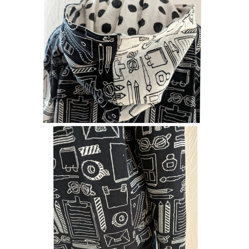 文房具柄☆良質maffon生地使用パーカー☆ パーカー NATTSU 通販  