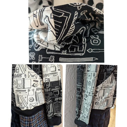 文房具柄☆良質maffon生地使用パーカー☆ パーカー NATTSU 通販  