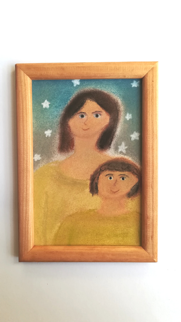 原画　パステル画　星の子 2枚目の画像