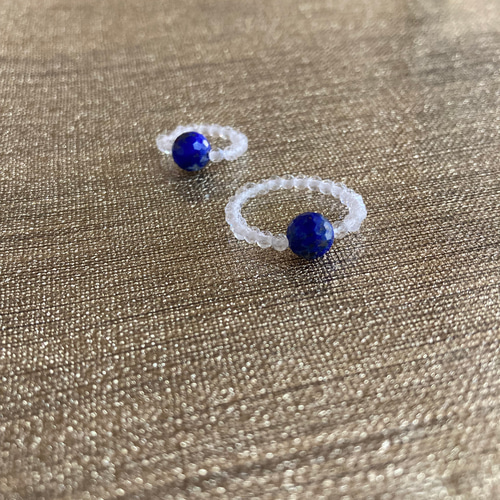 ラピスラズリ　指輪 再入荷】SVラピスラズリ＆ガーネット 香水瓶型ロケットリング