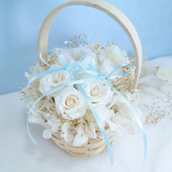 Fleurs de mariage アンティークローズ 【basket】 Classical white 9枚目の画像