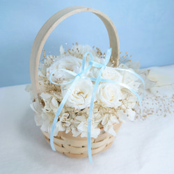 Fleurs de mariage アンティークローズ 【basket】 Classical white 6枚目の画像