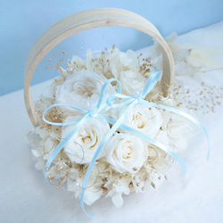 Fleurs de mariage アンティークローズ 【basket】 Classical white 5枚目の画像