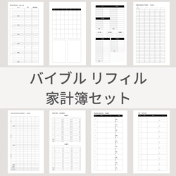 バイブルサイズ 家計簿セット システム手帳リフィル 手帳 ひととせ