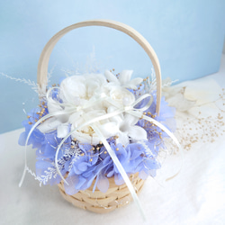 Fleurs de mariage ローズ＆ジャスミン 【basket】 Classical cobalt 1枚目の画像