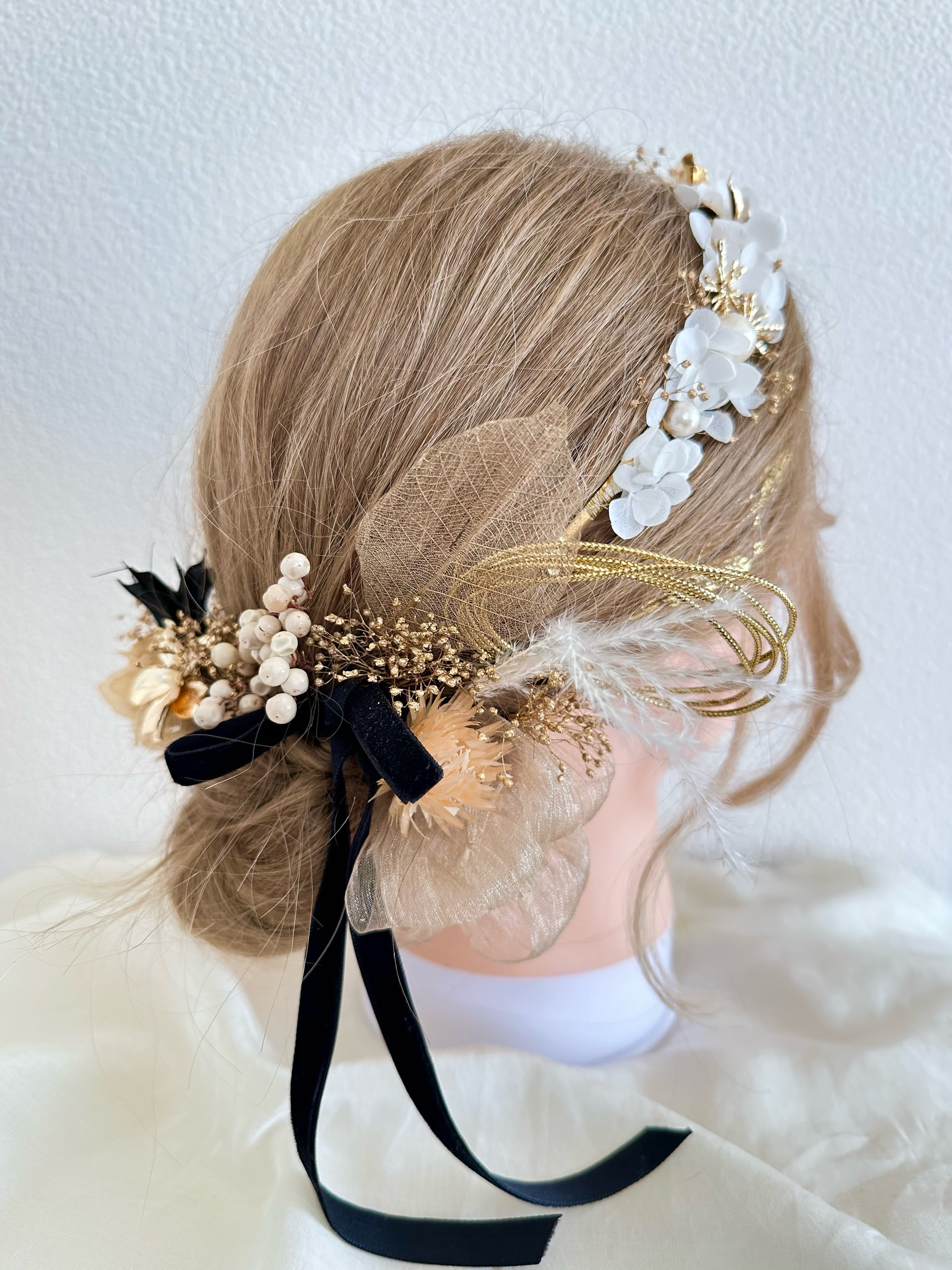 成人式 髪飾り カチューシャセット❣️ ヘアピン C 通販