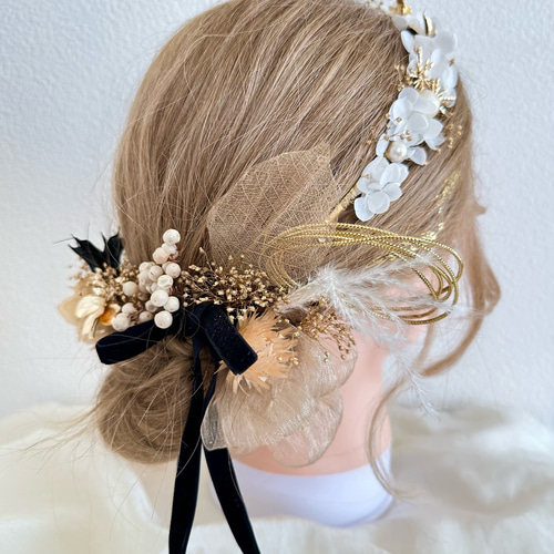 成人式 髪飾り カチューシャセット❣️ ヘアピン C 通販