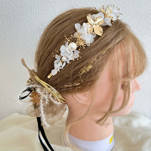 成人式 髪飾り カチューシャセット❣️ ヘアピン C 通販