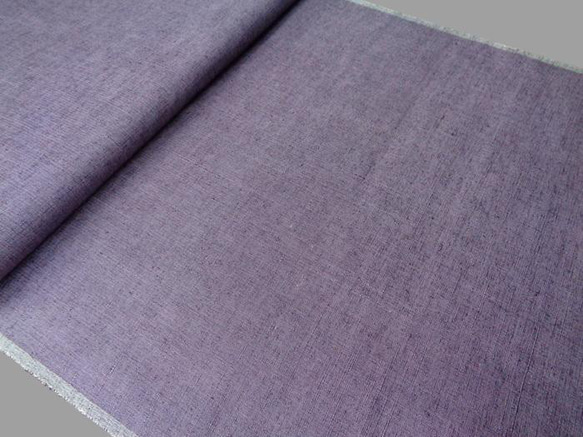 ～Series紬…デザイン選択・正絹紬・色無地鼠紫～ 2枚目の画像