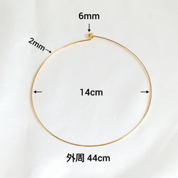 STAINLESS　ラウンドチョーカーネックレス　ゴールド　シルバー　アレルギー対応　レディース　2way 14枚目の画像
