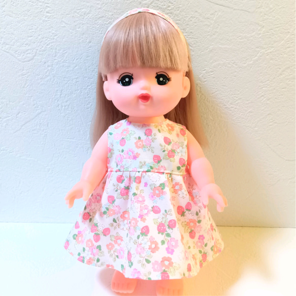 メルちゃん ⑪ ワンピースとヘアバンドセット きせかえ ネネちゃんのお