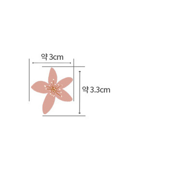 韓国製 花柄 桜柄 春の桜 チェリーブロッサム 生地 コットン100％シーチング Cherry Blossom 2枚目の画像