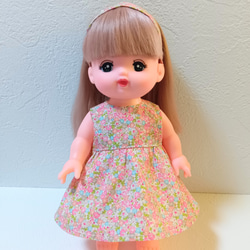 犬服ハンドメイドワンピース　めるちゃん様 メルちゃん 服 手作り ワンピース ハンドメイド 販売 お世話セット