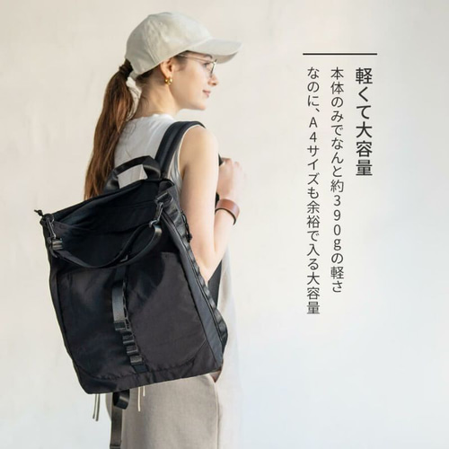 軽量/2way ナイロンリュック レディース 肩掛けショルダー付き
