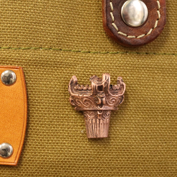 ミニ縄文雪炎（ゆきほむら）ピンズ・ピンブローチ　(659-909/純銅製） 7枚目の画像