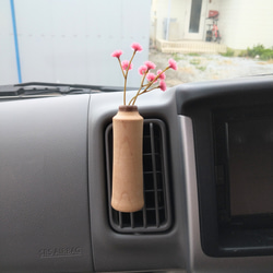 車用 アロマ一輪挿し（通気口用 フラワーベース) 一輪挿し・花瓶・花器