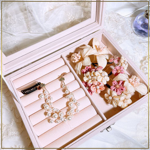 STELLA BRIDAL ドロップ型ピアス Couleurire ダブルスタードロップ